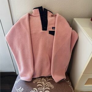 Patagonia Pink Cowl Neck Sweater